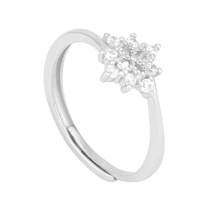 Sparkling Snowflake Ring