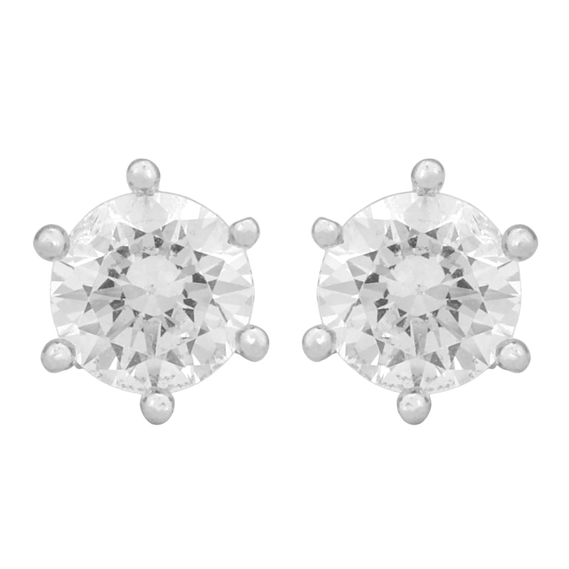 Classic 6-Prong Stud Earrings