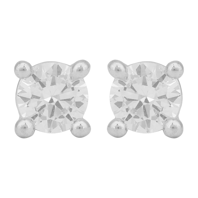 Classic Sparkle Solitaire Studs