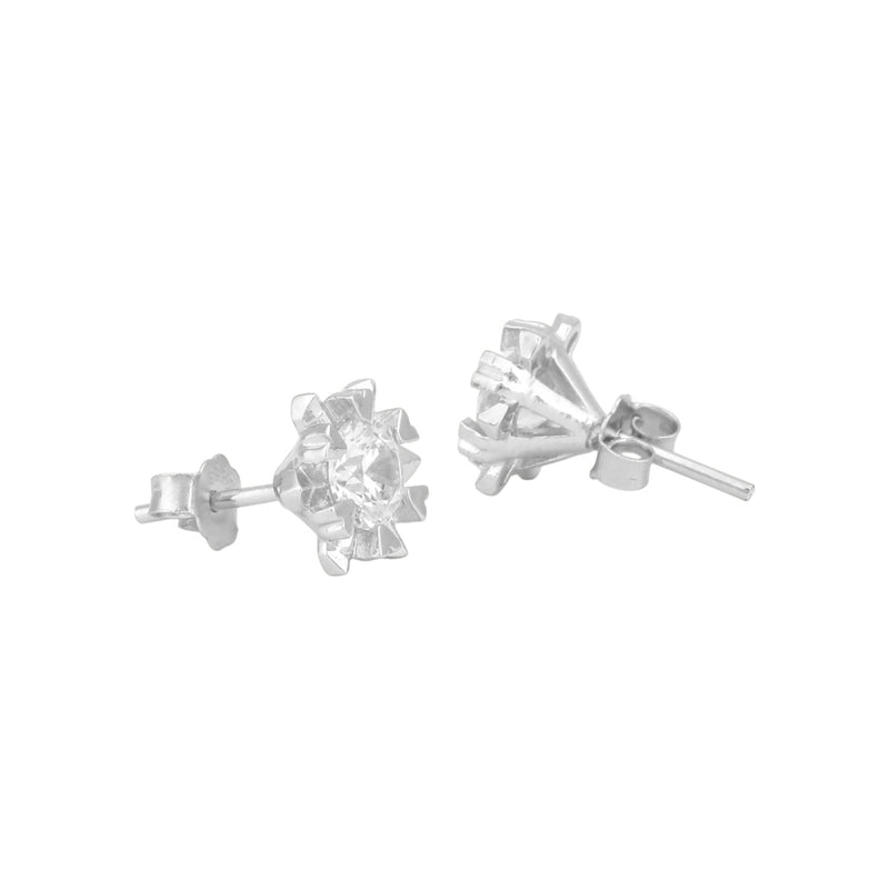 Six-Prong Solitaire Stud Earrings