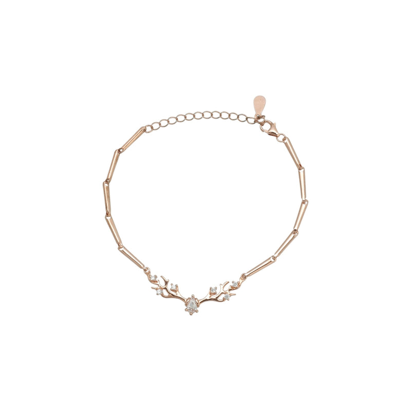 Rose Gold Antler Bracelet
