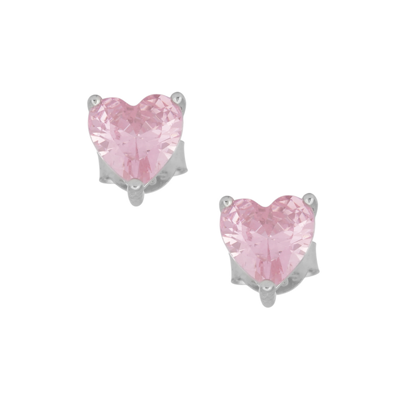 Blush Heart Spark Studs