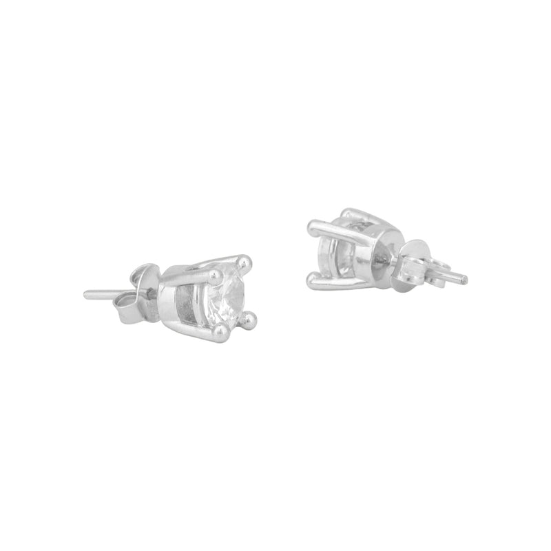 Classic Sparkle Solitaire Studs