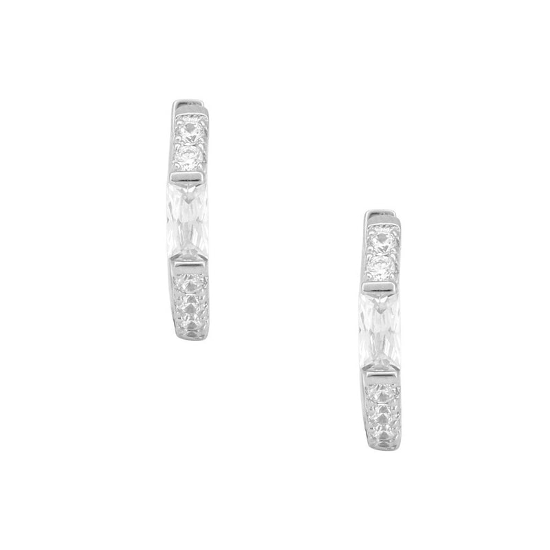 Classic Pavé Hoop Earrings
