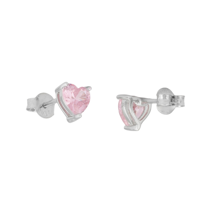 Blush Heart Spark Studs