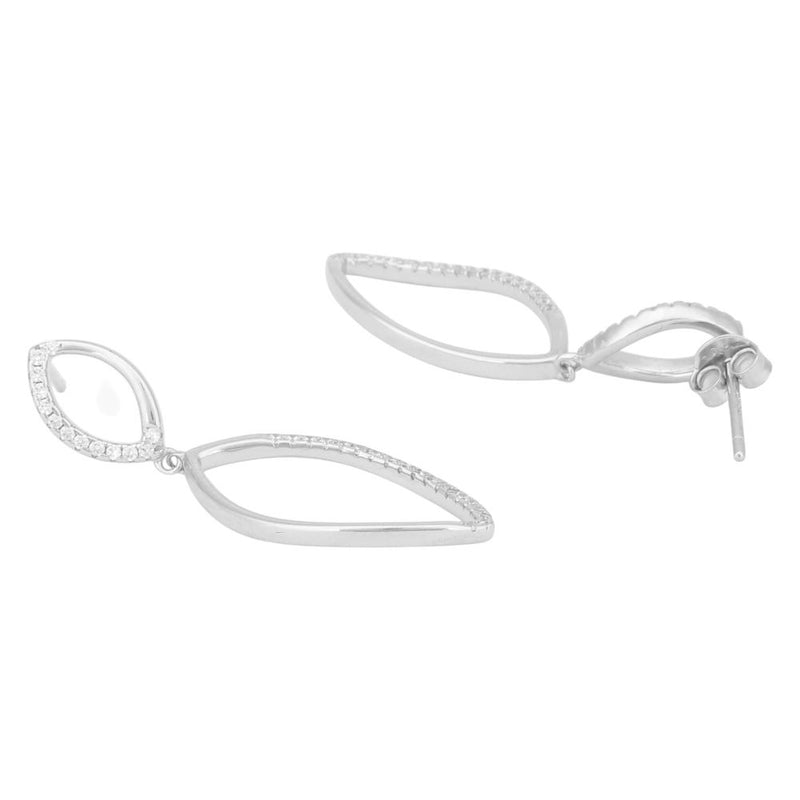 Elegant Dual Teardrop Dangle Earrings