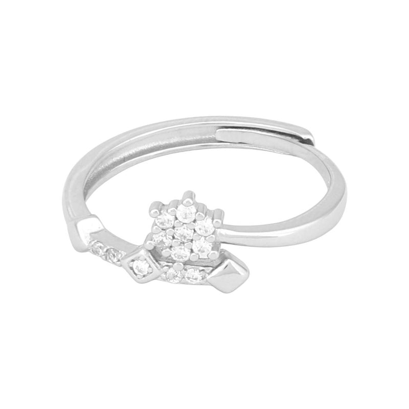 Adjustable Sparkling Cluster Ring