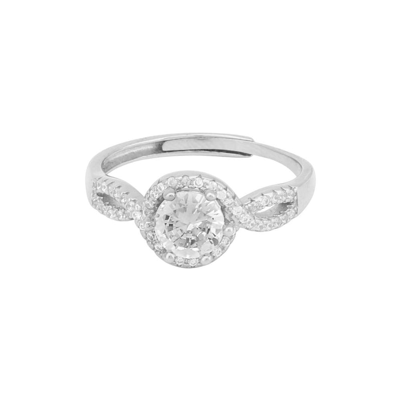 Twisted Grace Halo Ring