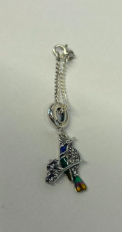 Colorful Parrot Chain Charm