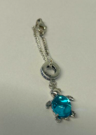 Blue Turtle Chain Charm