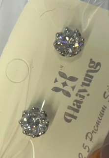 Sterling Silver Eight-Prong Solitaire Stud Earrings