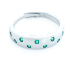 Sterling Silver studded band Ring