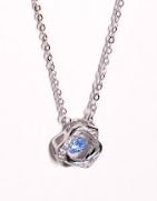 Sterling Silver Floral Pendant