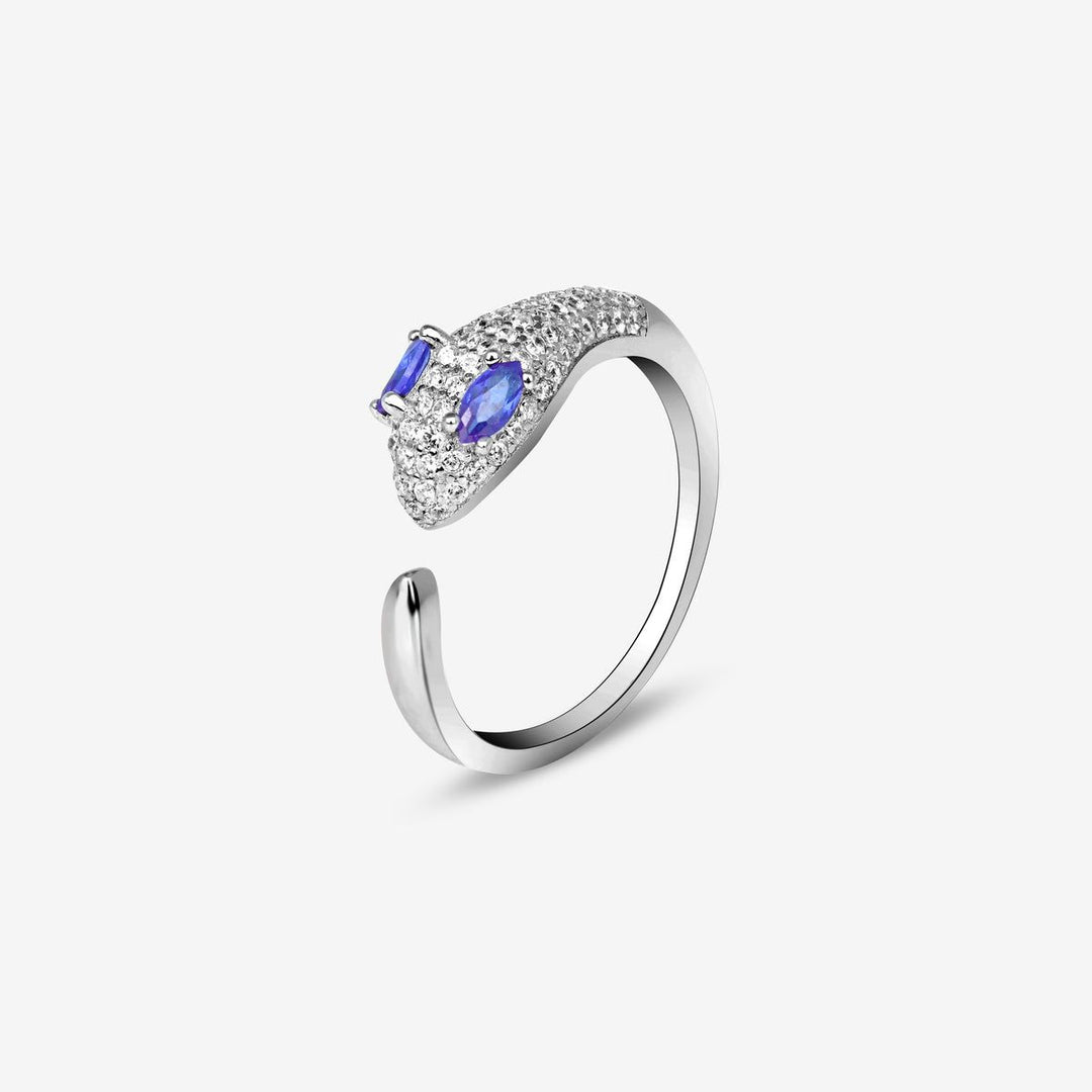 Sterling silver Sapphire Serpent Wrap Ring