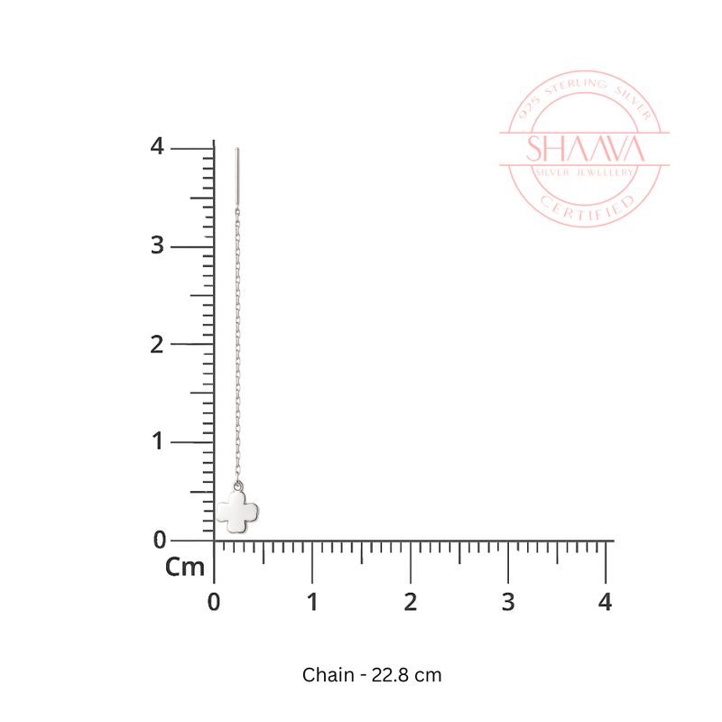 Clover Chain Drop Studs