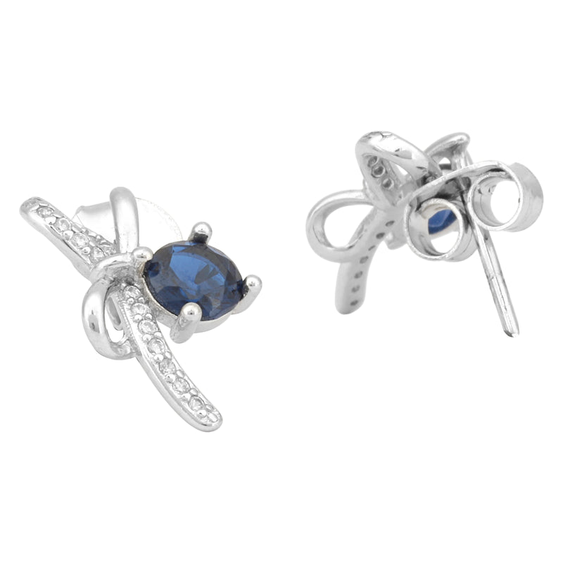 Midnight Bow Elegance Earrings
