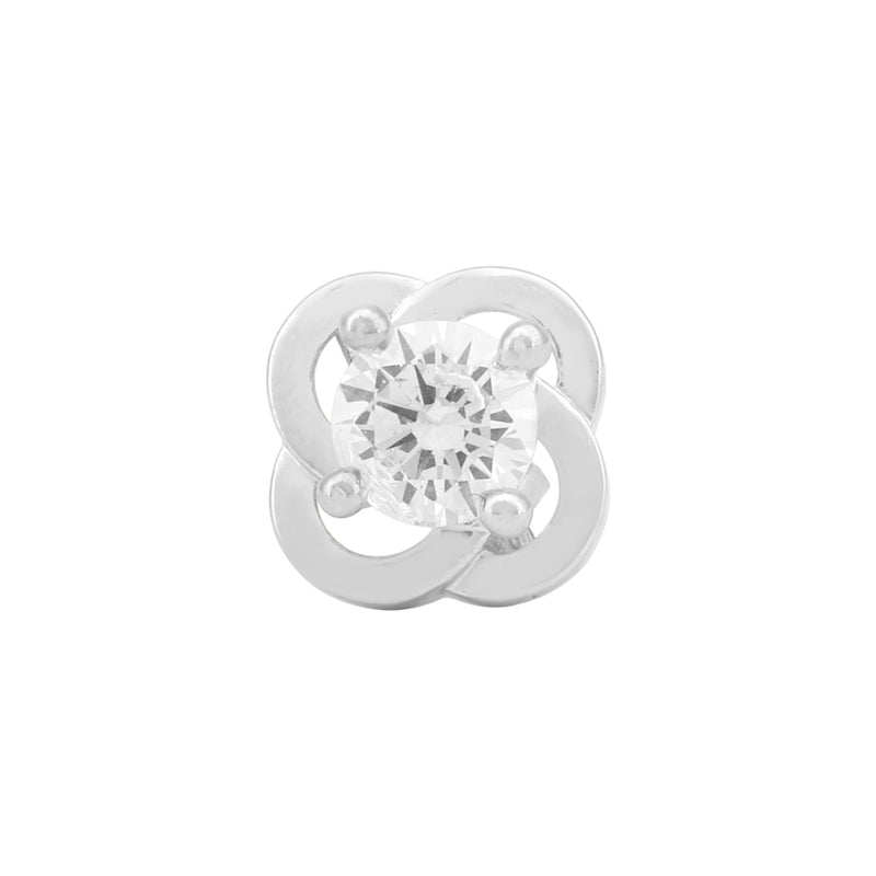 Floral Solitaire Stud Earring