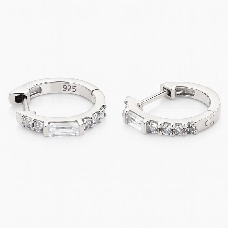 Classic Pavé Hoop Earrings