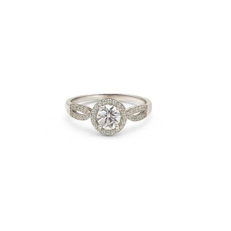 Twisted Grace Halo Ring