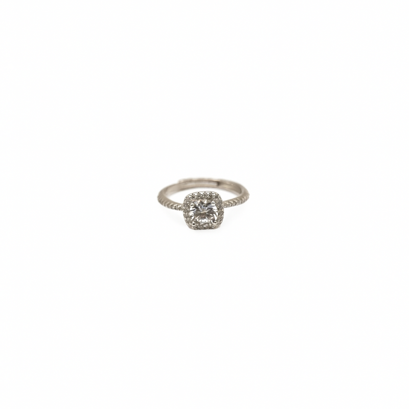 Halo Grace Solitaire Ring