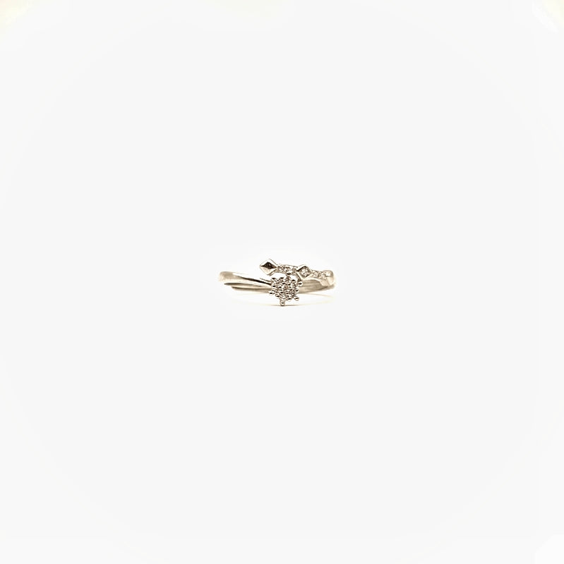 Adjustable Sparkling Cluster Ring