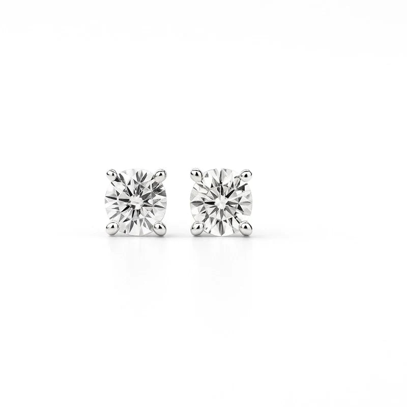 Classic Sparkle Solitaire Studs