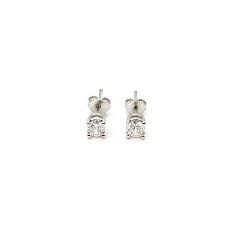 Classic Sparkle Solitaire Studs
