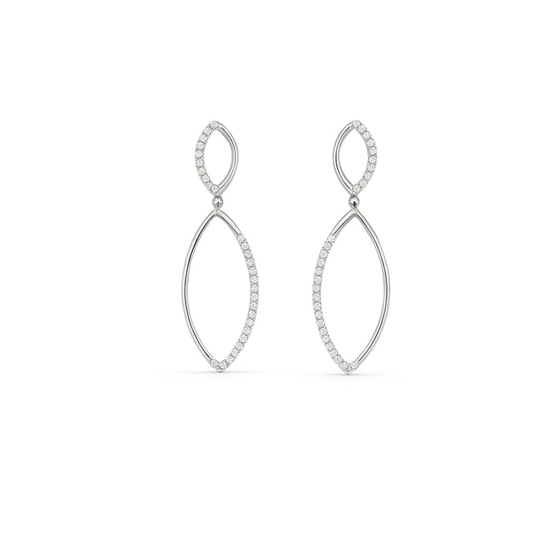 Elegant Dual Teardrop Dangle Earrings