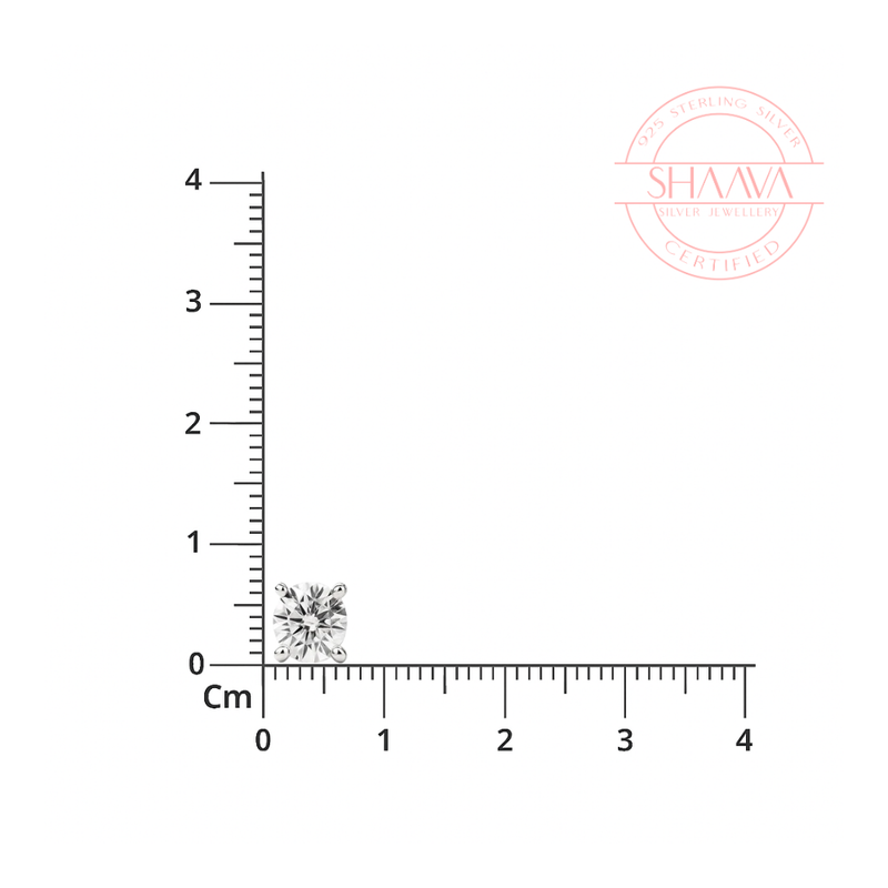 Classic Sparkle Solitaire Studs