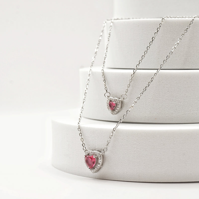 Ruby Love Duo Layered Necklace