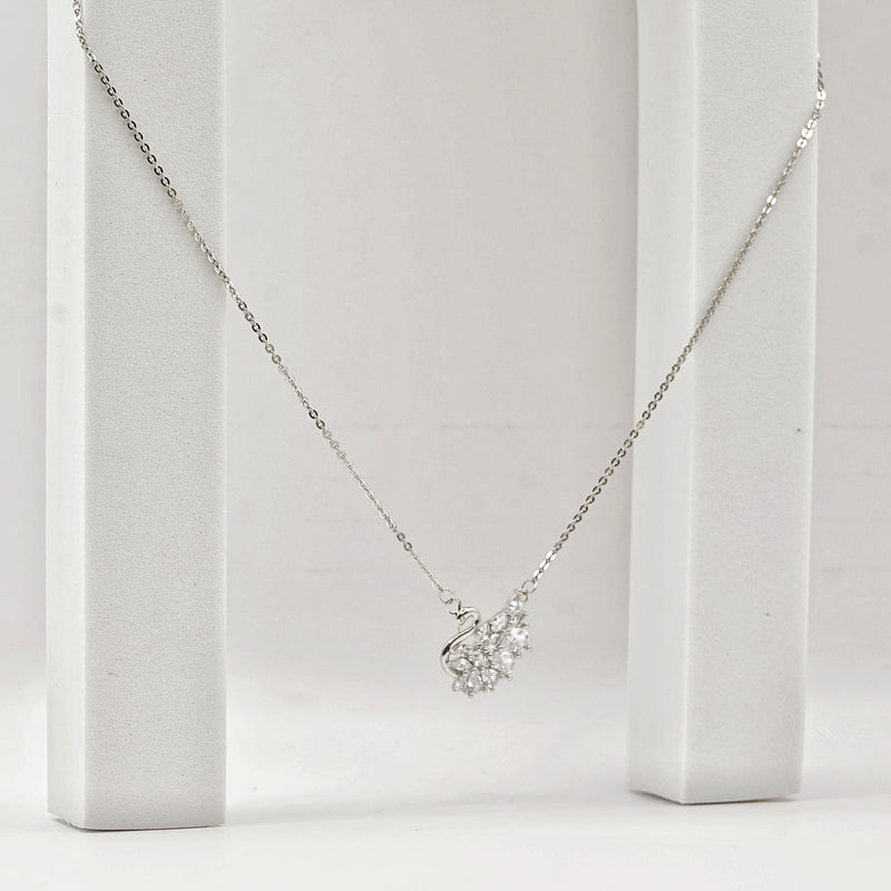 Graceful Swan Sparkle Necklace