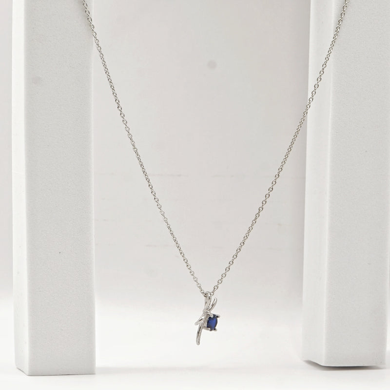 Midnight Bow Elegant Necklace