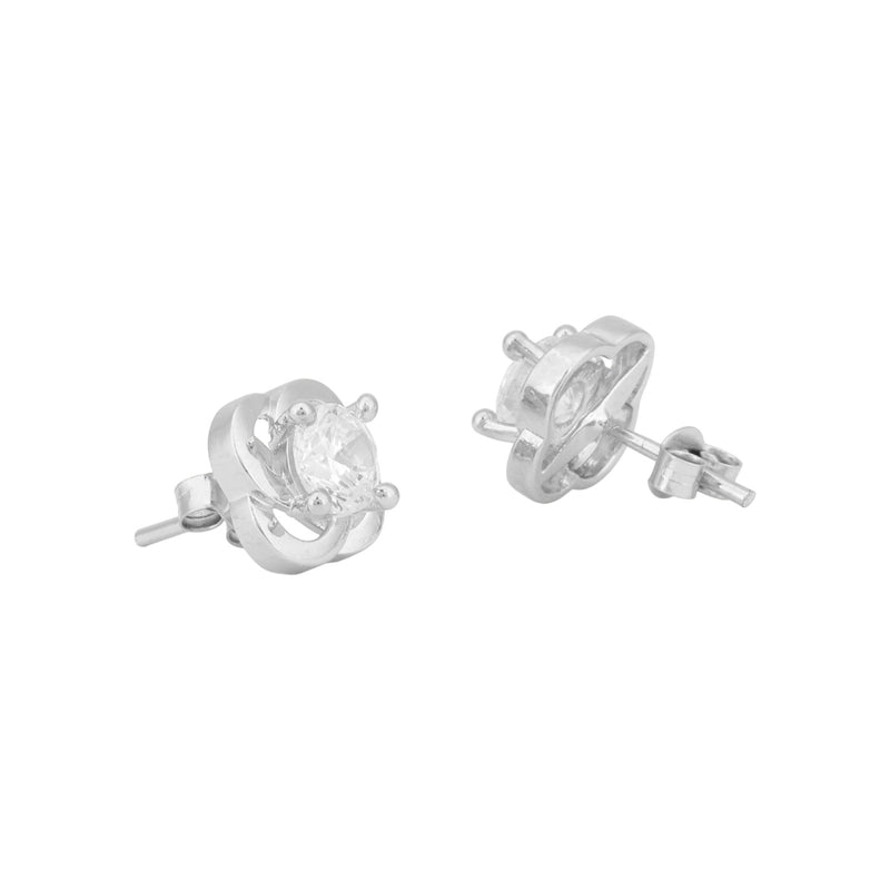Floral Solitaire Stud Earring