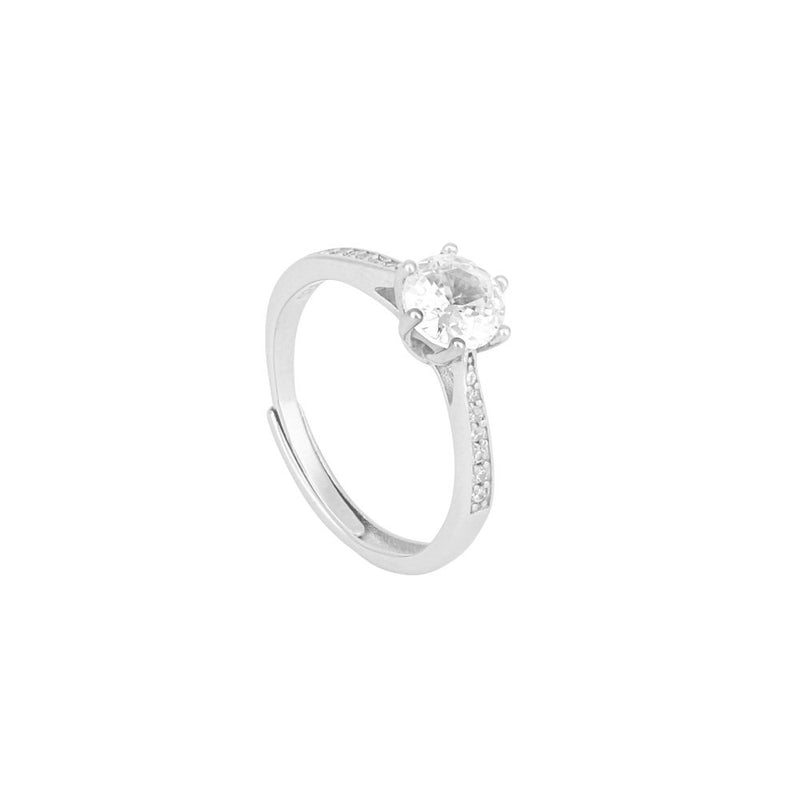 Classic Solitaire Sparkle Ring