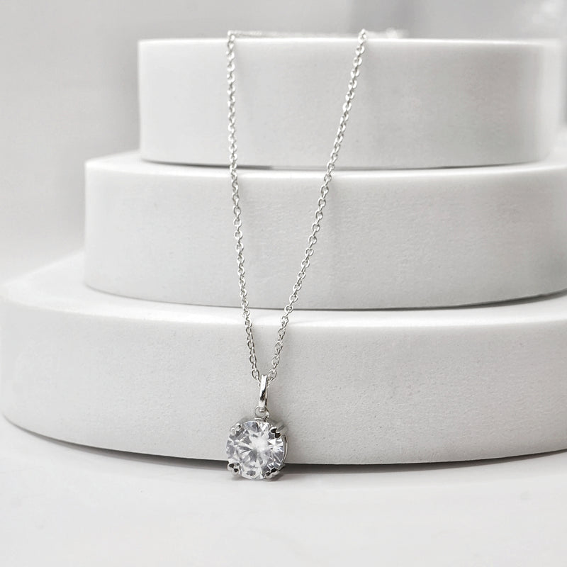 Classic Solitaire Necklace