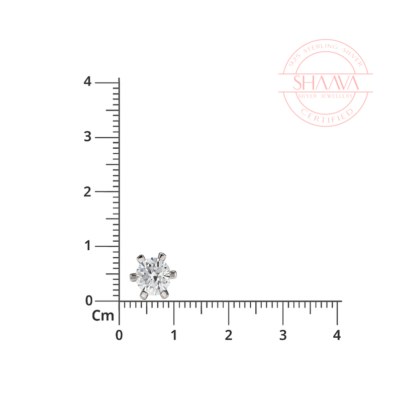 Six-Prong Solitaire Stud Earrings