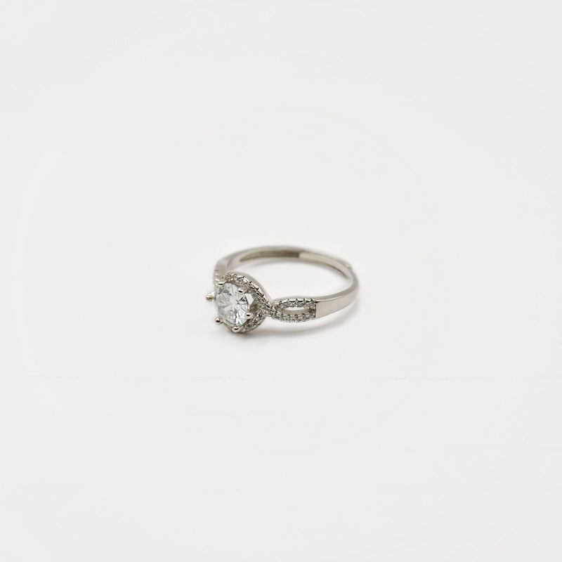 Twisted Grace Halo Ring