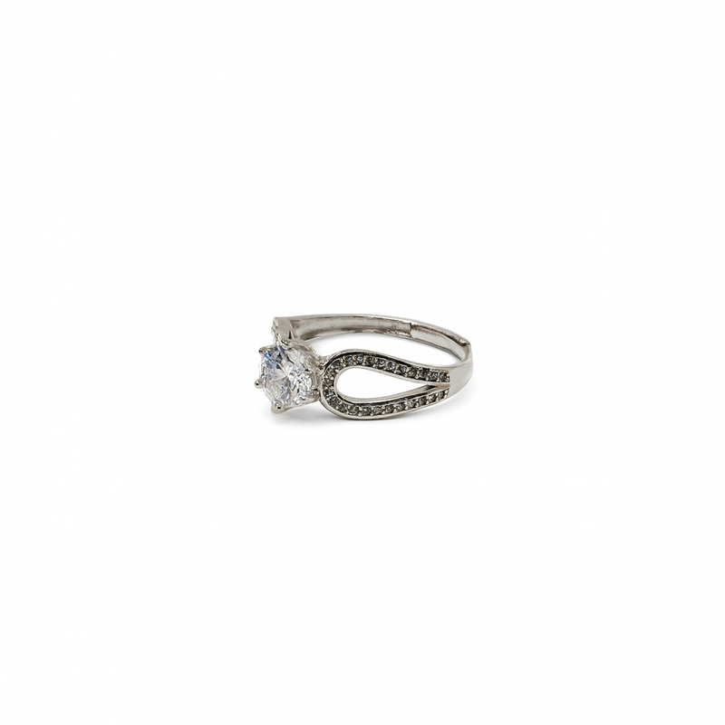 Curvy Solitaire Ring