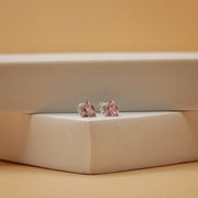 Blush Heart Spark Studs