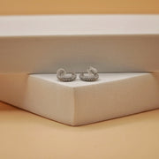 Classic Pave Half-Hoop Earrings