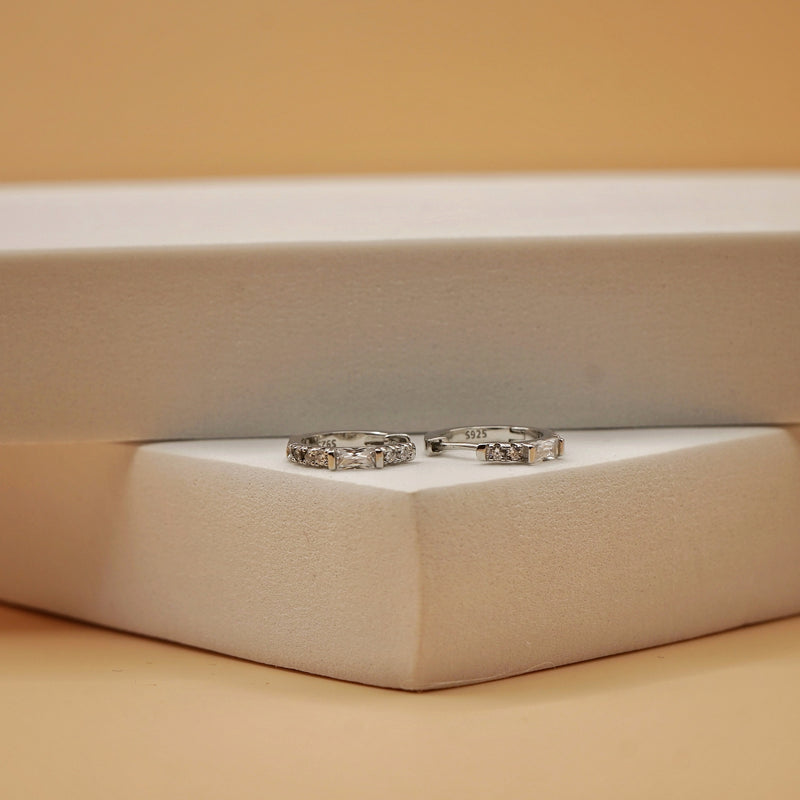 Classic Pavé Hoop Earrings