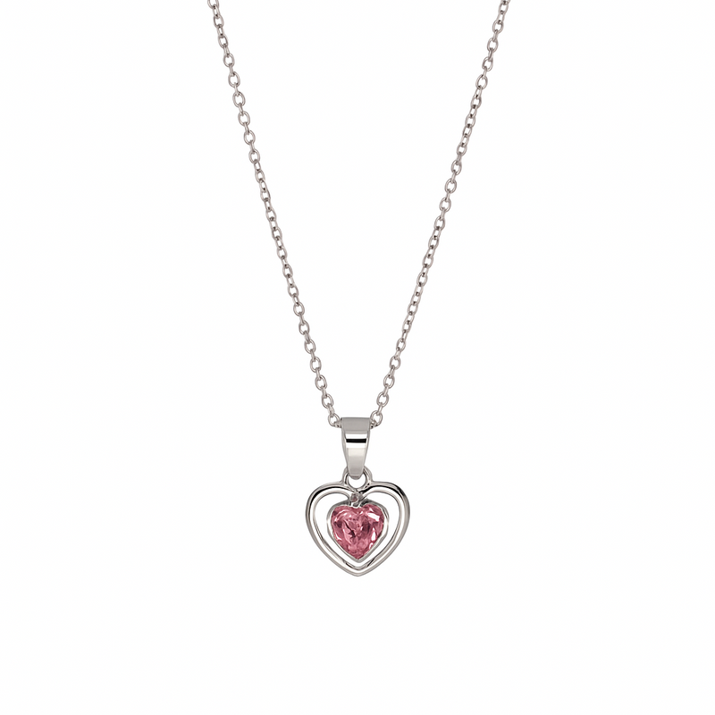 Pink Heart Necklace
