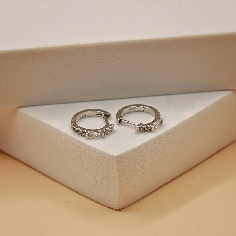 Classic Pavé Hoop Earrings