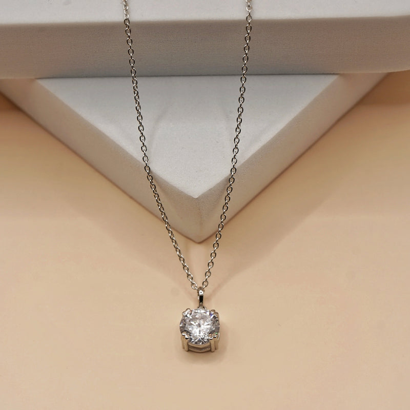 Classic Solitaire Necklace
