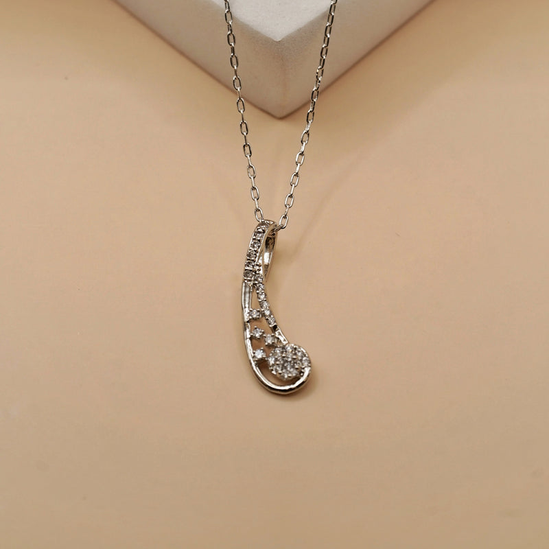 Abstract Crystal Drop Necklace