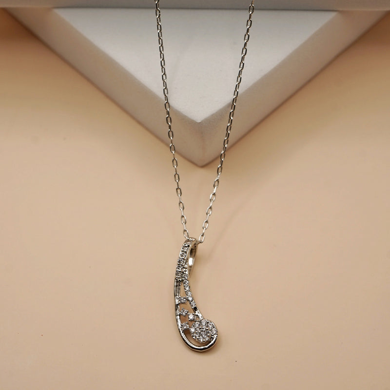 Abstract Crystal Drop Necklace