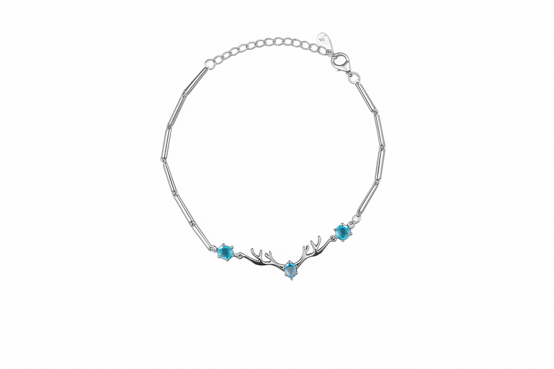 Charm Bracelet with Blue Accents