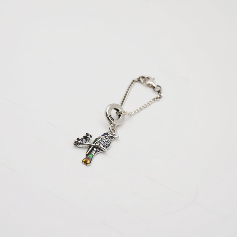 Colorful Parrot Chain Charm