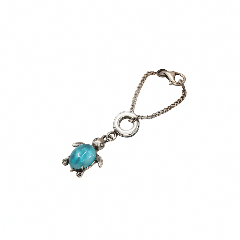 Blue Turtle Chain Charm