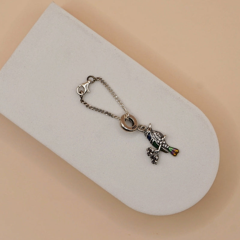 Colorful Parrot Chain Charm